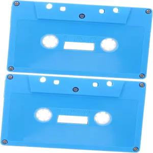 토드마미 2pcs 레트로 블랭크 오디오 카세트 테이프 음악 파티 장식용 다채로운 DIY 빈티지 테마 이벤트용