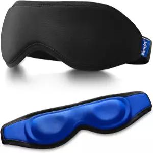 쿨링 젤 마스크 눈을 위한 컨투어 콜드 컴프레션 퍼프 재사용 가능한 피로한 피로 유연한 솔리드 케어 조절