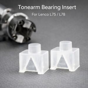 Lenco L75 L78 V-블록 업그레이드용 실리콘 톤암 베어링 쌍 오래된 단단한 플라스틱을 대체하고  움직임을