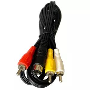 제네시스 2용 BUHCUWQB AV 케이블 3 6FT/180M RCA 연결 코드 호환/교체형 세가 2/3 오디오 비디오 TV