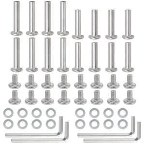 Qjaiune 16PCS 인라인 스케이트 휠 나사, 6mm OD 롤러 베어링 나사 30mm 및 35mm 소켓 블레이드 교체 하드웨어 액슬