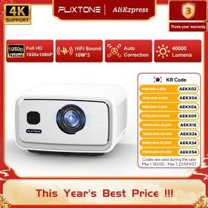 FlixTone D9W Ultra 3000 ANSI 풀 HD 1080P 영화용 프로젝터 안드로이드 WiFi 6 홈시어터 빔 야외 비디오용