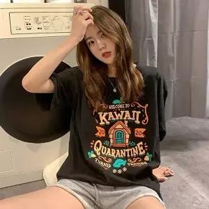 반팔티 카와이 프린팅 면 SD230509 레터링 캐릭터