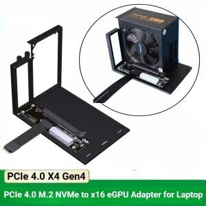 노트북 그래픽 카드 외장 M.2 NVMe MKey PCIe 4.0 X4 64Gbps 도킹 스테이션 Gen4 풀 스피드 (인텔 호환 NUC