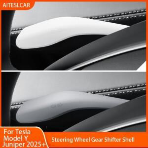 테슬라 모델 Y 주니퍼 2025 기어 변속 커버 스티어링 레버 핸들 보호 시프터 쉘 노브 자동차 액세서리