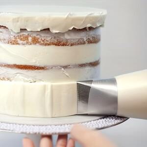 파이핑 노즐, 대형 아이싱 케이크 데코레이팅 패스트리 팁, 퐁당 도구, 금속 팁