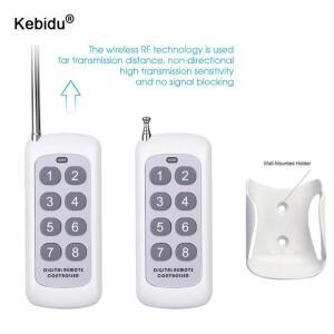 학습 코드 1527 433Mhz RF 무선 리모컨, 2 4 6 8 버튼 안테나 도달, 1000m 장거리, 가전 제품 게이트 도어