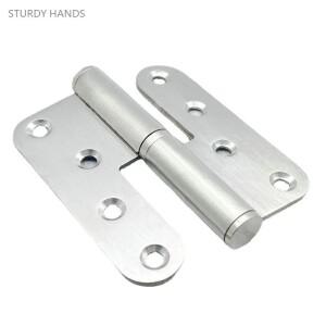 스테인리스 스틸 원형 모서리 분리형 힌지, 침실 옷장, 내화 문짝, 방 평면 4 인치 두께, 1 개