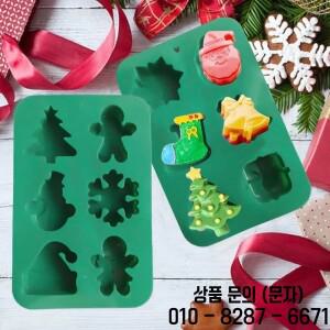 베이킹 케이크 실리콘 몰드 크리스마스 트리 양말 눈송이 산타클로스 진저브레드 사람들의 축제 DIY 및 설