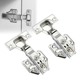 210PCS 유압 경첩 스테인레스 스틸 소프트 닫기 조용한 댐퍼 버퍼 옷장 도어 캐비닛 가구 하드웨어