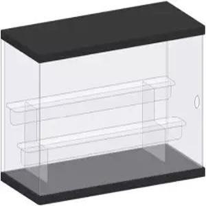 듀빈DD 아크릴 피규어 디스플레이 케이스 클리어 액션 스탠드 라이저 수집품 장난감 쇼케이스 박스 수납