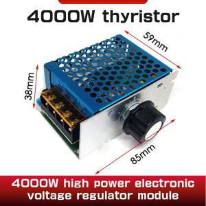 4000W 220V AC SCR 모터 속도 컨트롤러 모듈 전기로 온수기 용 전압 조정기 온도 조광기 LED 조명