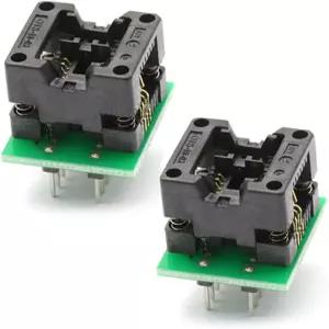 HiLetgo 2pcs SOIC8 SOP8에서 DIP8 EZ 프로그래머 어댑터 소켓 컨버터 모듈(1억 5천만 개 포함)