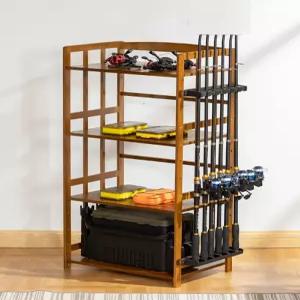 낚시 거치대 가정용 디스플레이 선반 보관대 정리대 낚싯대걸이 로드랙