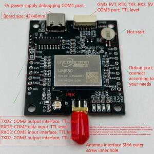 UM980 드론 부품 개발 UAV ZED-F9P GNSS