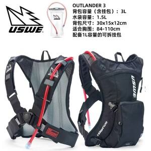 usweOutdoor 오프로드 하이킹 방수 사이클링 백팩 산악 자전거 배낭 (프린트 로고 수납공간 라이트 포함)