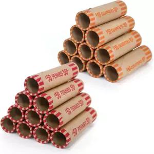 L LIKE 144 PCS 프리폼 동전 포장지 롤 페니 앤 쿼터 각 액면가 72개