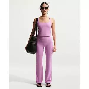 NIKE 나이키 젠비 여성 하이웨이스트 플레어 노 프론트 심 레깅스 - 라이트 마젠타화이트 II5224-503 18988