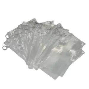 주방용품 투명 지퍼백 링 고리형 PVC 비닐팩 25cm 17cm