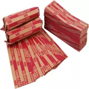 120개의 PCS 동전 포장지 평평한 벗겨진 롤 분류기 컬러풀한 카운터