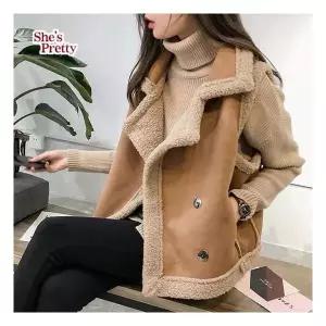 [쉬즈프리티] 머스탱양털카라베스트