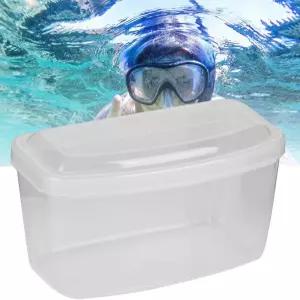 2개 보관함 PP 플라스틱 수영 안경 직사각형 방진 케이스 다이빙 스노클링 장비용 투명 스쿠버 마스크 상자