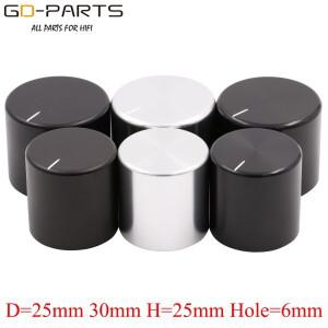 Hifi 오디오용 가공 솔리드 알루미늄 전위차계 노브  DIY AMP 라디오 스피커  DAC 턴테이블 레코드 CD  6mm