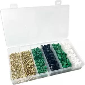 AClengda 500개 자동차 HVAC 호스 개스킷 R22/R410 매니폴드 핀 1/4인치 팽창식 에어컨 수리 씰 오링 냉동