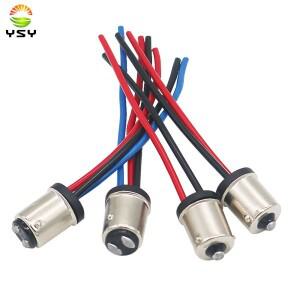 YSY 2pcs BAU15S 1156 BAY15D 테일 램프 헤드 라이트 신호 용 남성 어댑터 배선 하네스세부 정보