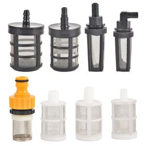 8101213mm 호스 파이프 필터 세차 정원 관개 분무기 펌프 체크 밸브 네트 스트레이너 메쉬