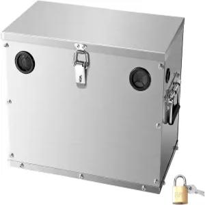 VEVOR 배터리 박스 그룹 24-31 트롤링 모터 잠금 장치 핸들 및 고무 그로밋 케이블 구멍이 있는 해상