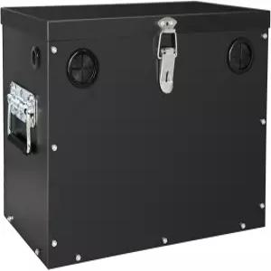 12V 자동차/RV/마린 배터리 박스 트레일러용 강철 재배치 키트 조립 보트 트롤링 모터 카약 그룹 27 블랙