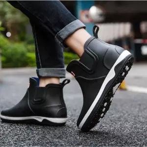 장화 장마철 작업신발 요리사 여름신발 식당안 방수화 레인부츠 남성  [mWE41