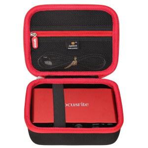 포커스라이트 스칼렛 솔로 3세대 USB 오디오 인터페이스와 호환되는 Aproca 케이스, 액세서리용 휴대용 하드 스토리지 백(케이스 전용)