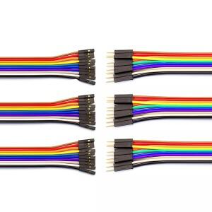 10PIN 순수 구리 듀폰 와이어 남성-남성 2.54 단자 연결 28 코어 금판 케이블