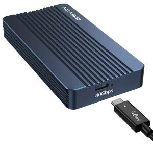 ACASIS 40Gbps M.2 NVMe SSD 인클로저, 냉각 팬, M1 M2 Pro / Max용 TBU 405, USB4 /USB3.2 /3.1 /3.0 /2.0, 인클로저 지원 2280 /2260 /2242 /2230 (TBU405)