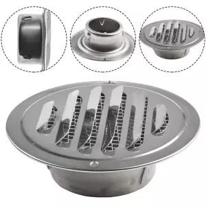 70-300mm 라운드 스테인레스 스틸 벤트 그릴 외벽 덕트 환기 도구 배기 커버 냉각 가열 통풍구 캡