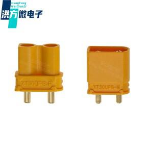 XT30UPB 신제품 오리지널 AMASS 커넥터 플러그 노란색 남성 PA66 UL94V0 IP40 PCB 보드 수직형 M