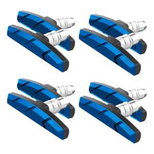 알리츠 자전거 브레이크 패드 세트, 4쌍 로드 마운틴 V-브레이크 블록 신발에 육각 너트와 심, 소음 없음 스키드, 70mm