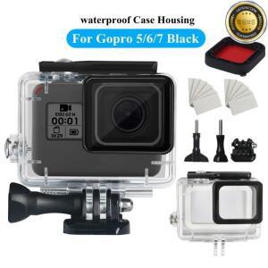 GoPro Hero 7 6 5 용 45m 수중 방수 케이스 Go 블랙 다이빙 보호 하우징 마운트 액세서리