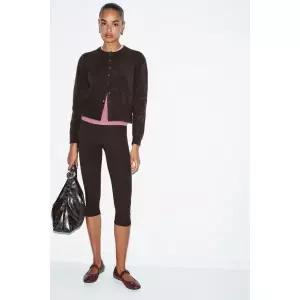 ZARA 볼 버튼 니트 재킷 - 비고레 브라운 587437