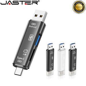 JASTER Type-C표준 USB 3.0마이크로 카드 미니 리더기 새로운 5-in-1 다기능 PC 측면용 흰색 스트레치