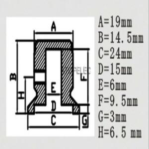 솔리드 풀 알루미늄 손잡이 하이파이 오디오 AMP DAC CD 전위차계 볼륨 컨트롤 CNC 가공 양극산화 6mm x 1