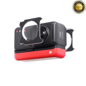 Insta 360 One RSR 용 듀얼 렌즈 가드 강화 유리 스포츠 카메라 미러 스크린 커버 방수 투명