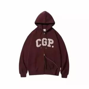 [매장정품] 코드그라피 [코드그라피] [CGP] 아치 로고 후드 집업_버건디 (CBEBUTC3300)