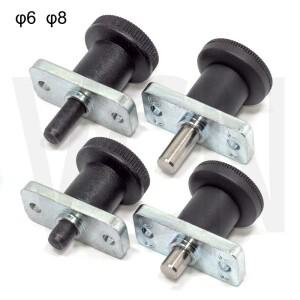 인덱싱 플런저  플랜지 마운트   INDEX 뚜러뻥 용수스틸 핀  플라스틱 노브  VCN232  6-6  6-14  8-8