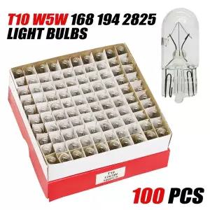 호환  100pcs 5W Led T10 자동차 빛 COB 유리 흰색 자동차 번호판 램프 돔 빛 읽기 DRL 전구 스타일 12V