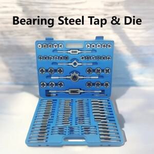 110pcs 베어링 스틸 탭 및 다이 세트 핸드 렌치 테이퍼 나사 게이지의 완전한