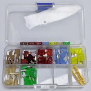 70PCS/1Set Littelfuse LF 32V 미니 블레이드 퓨즈 (5A 10A RV/트럭/오토바이/보트 용 1Kit 형