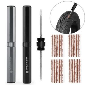 자전거 튜브리스 타이어 수리 도구 키트 미니 소형 MTB 도로 플러그 펑크 플랫 수정 패치 드릴 휴대용 실란